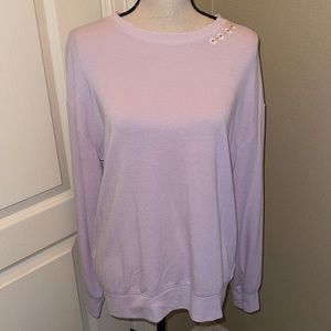 Anthropologie Cynthia Rowley light purple daisy long sleeve